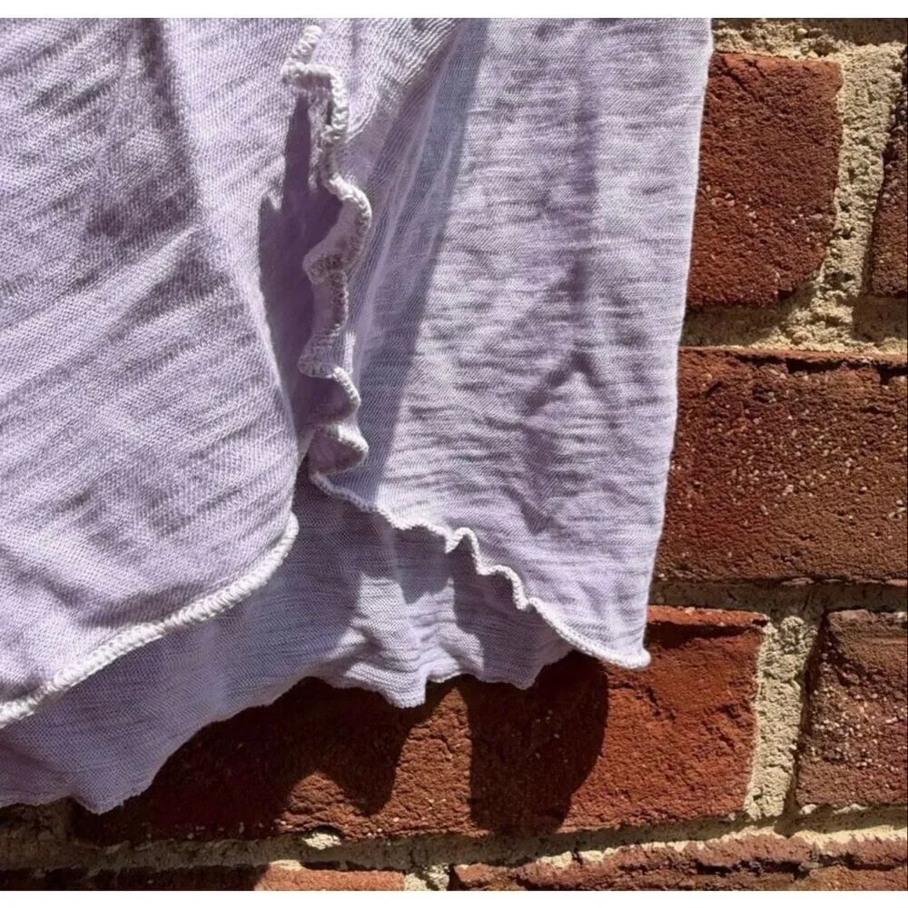 Free People we the free U Fancy Slouchy Tee oversized in lavender Women’s M NEW - Picture 10 of 10